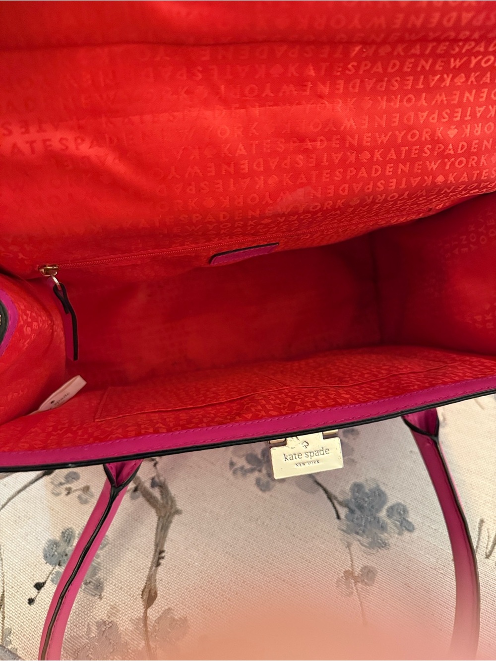 Kate Spade Hot Pink 100 Percent Leather Top-Handle Satchel (Price firm) - Picture 9 of 14